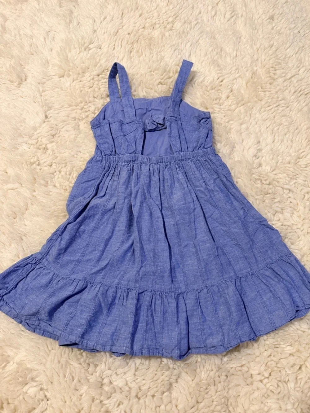 Cat & Jack Blue Sleeveless Ruffle Hem Dress